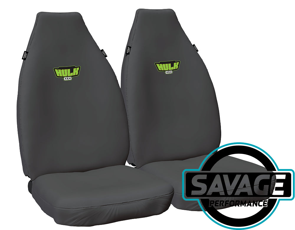 HULK 4x4 - Front Seat Covers Suitable for Toyota Hilux Workmate Single Cab