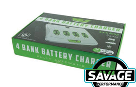 HULK 4x4 - 4 Bank 5 Stage Automatic Battery Charger - 4x 4 Amp 12v