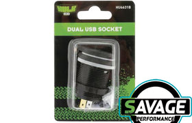 HULK 4x4 - Dual USB Socket - Straight Terminals
