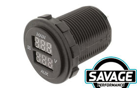 HULK 4x4 - DUAL Voltmeter 5-30V DC - BLUE