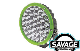 Hulk 4x4 9 Inch Round LED Driving / Spot Light - Single - GREEN