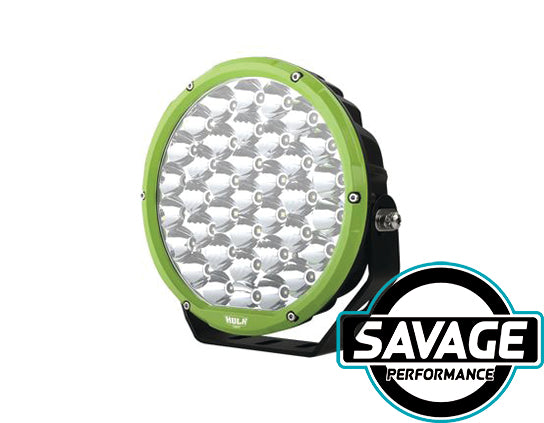 Hulk 4x4 9 Inch Round LED Driving / Spot Light - Single - GREEN