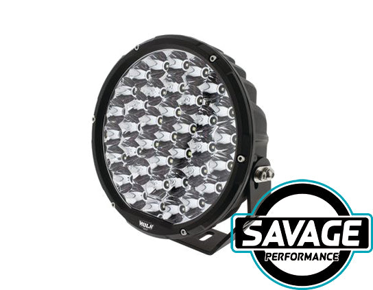 Hulk 4x4 9 Inch Round LED Driving / Spot Light - Single - BLACK