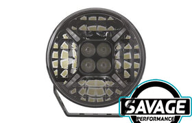 Hulk 4x4 9 Inch Round PREMIUM LED Driving / Spot Light - Pair - BLACK