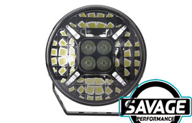 Hulk 4x4 9 Inch Round PREMIUM LED Driving / Spot Light - Single - BLACK