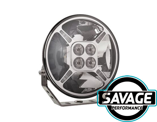 Hulk 4x4 9 Inch Round PREMIUM LED Driving / Spot Light - Single - CHROME