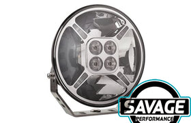 Hulk 4x4 9 Inch Round PREMIUM LED Driving / Spot Light - Single - CHROME