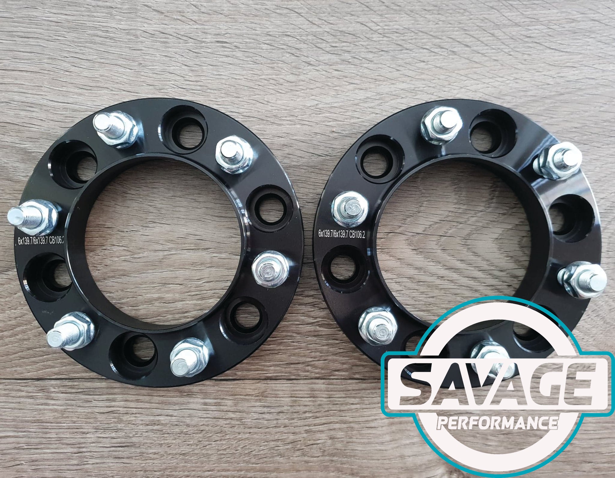 6x139.7 25mm Wheel Spacers suits TOYOTA HILUX