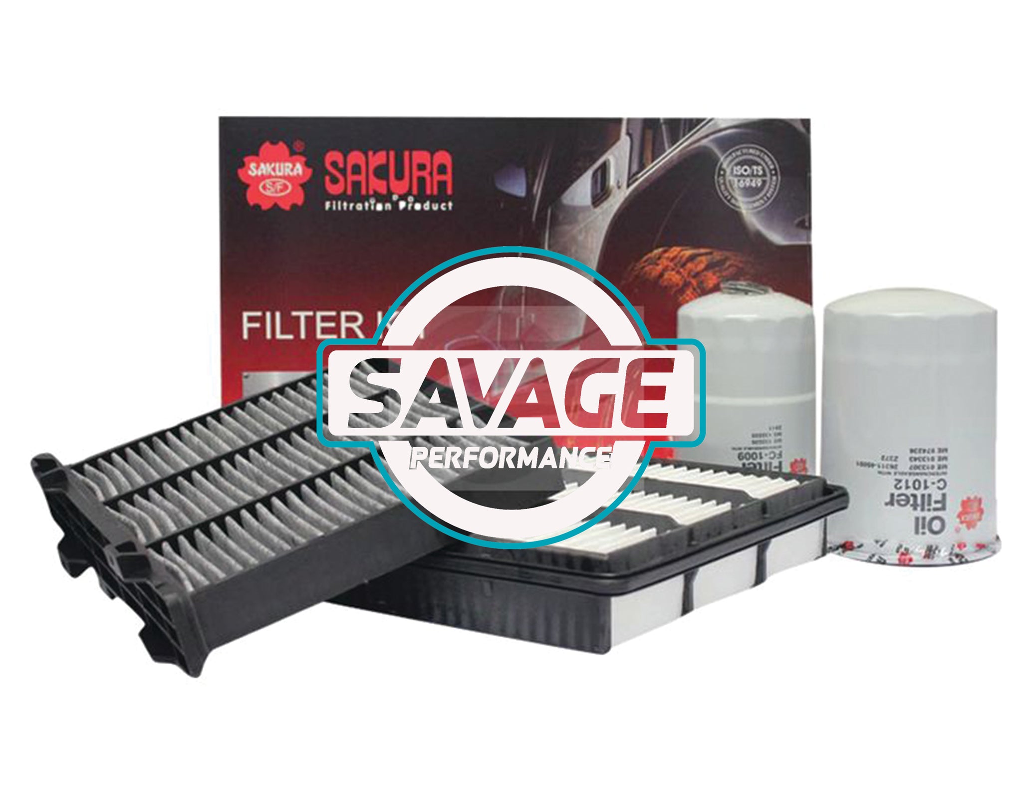 Mitsubishi Pajero NP 4M41T Filter Kit - SAKURA