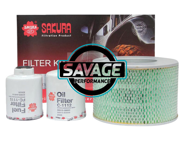 Filter Kit suits Toyota Landcruiser HDJ78 HDJ79 - SAKURA