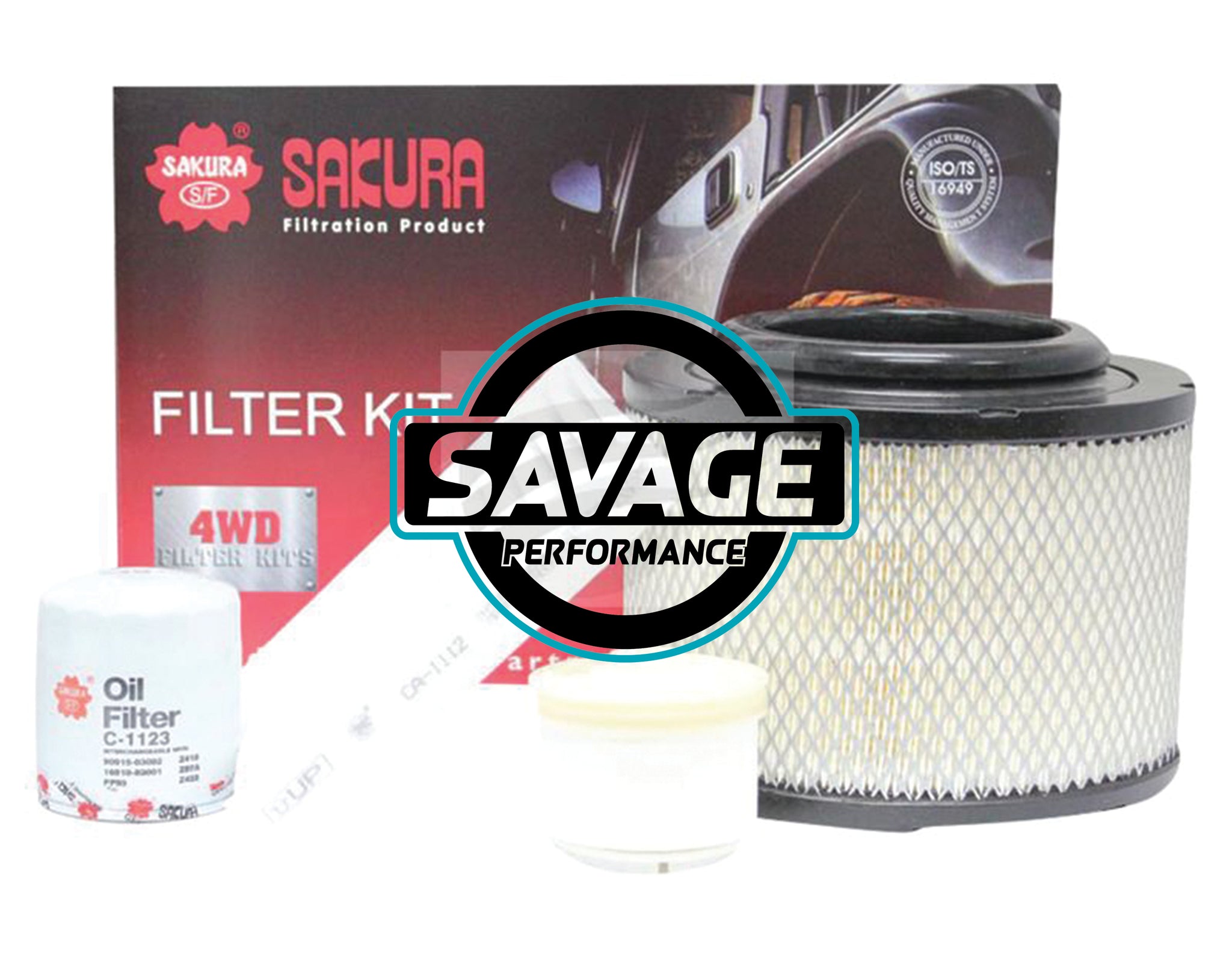 Filter Kit suits Toyota Hilux KUN16R KUN26R - SAKURA
