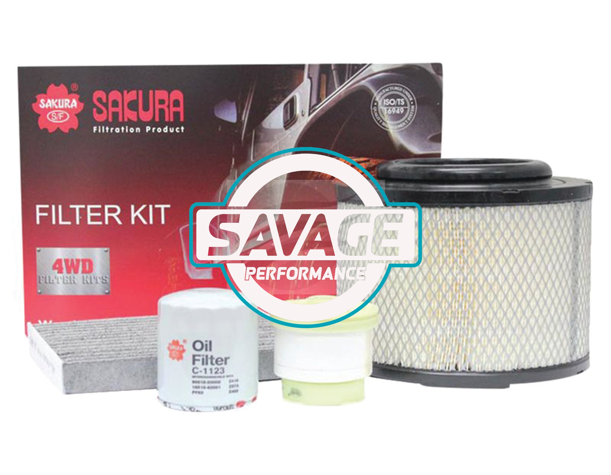 Filter Kit suits Toyota Hilux KUN16 KUN26 - SAKURA