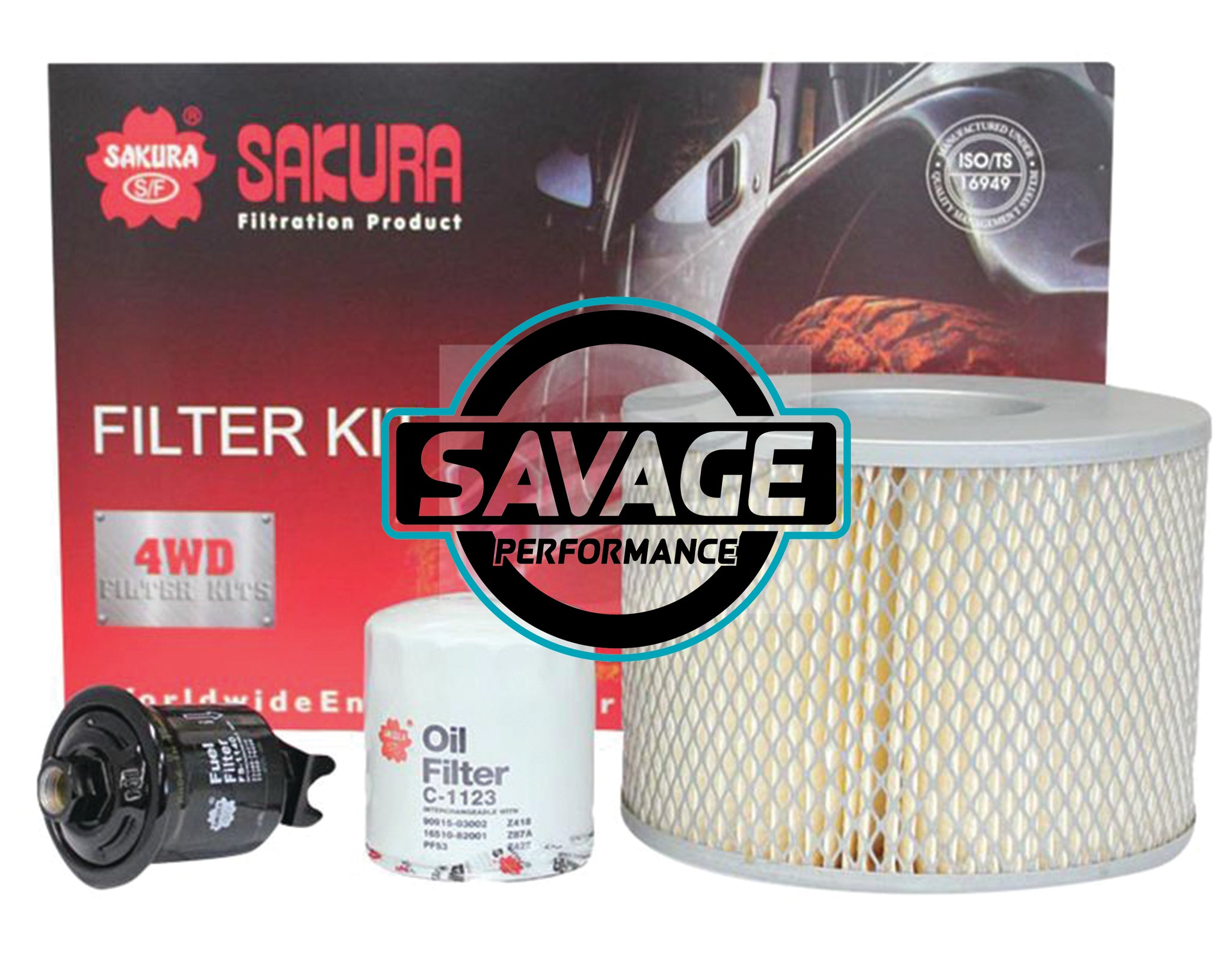 Filter Kit suits Toyota Hilux VZN167R 5VZ-FE 3.4L - SAKURA