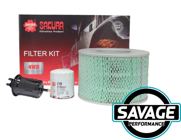 Filter Kit suits Toyota Landcruiser FZJ78 FZJ79 - SAKURA