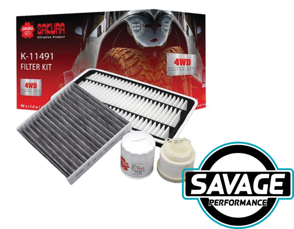 Filter Kit suits Toyota Hiace KDH201R 221R 223R 1KDFTV - SAKURA