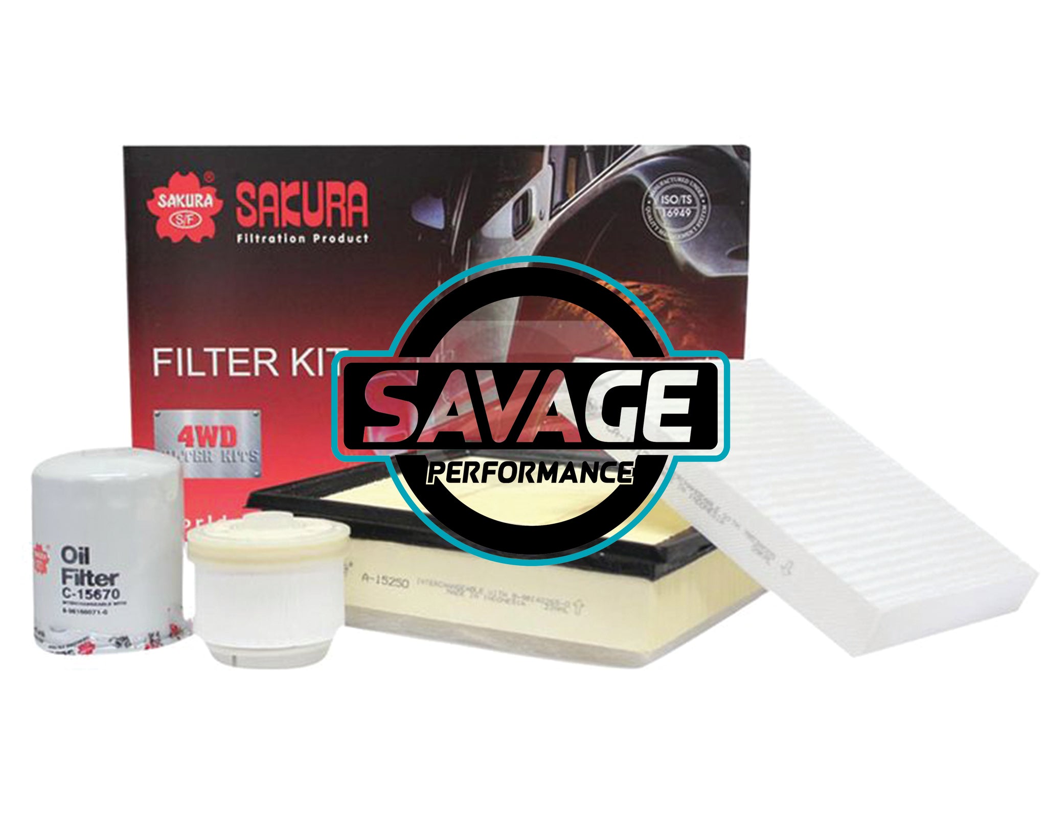 Isuzu Dmax TF 4JJ1TC 3.0L 6CYL Filter Kit - SAKURA