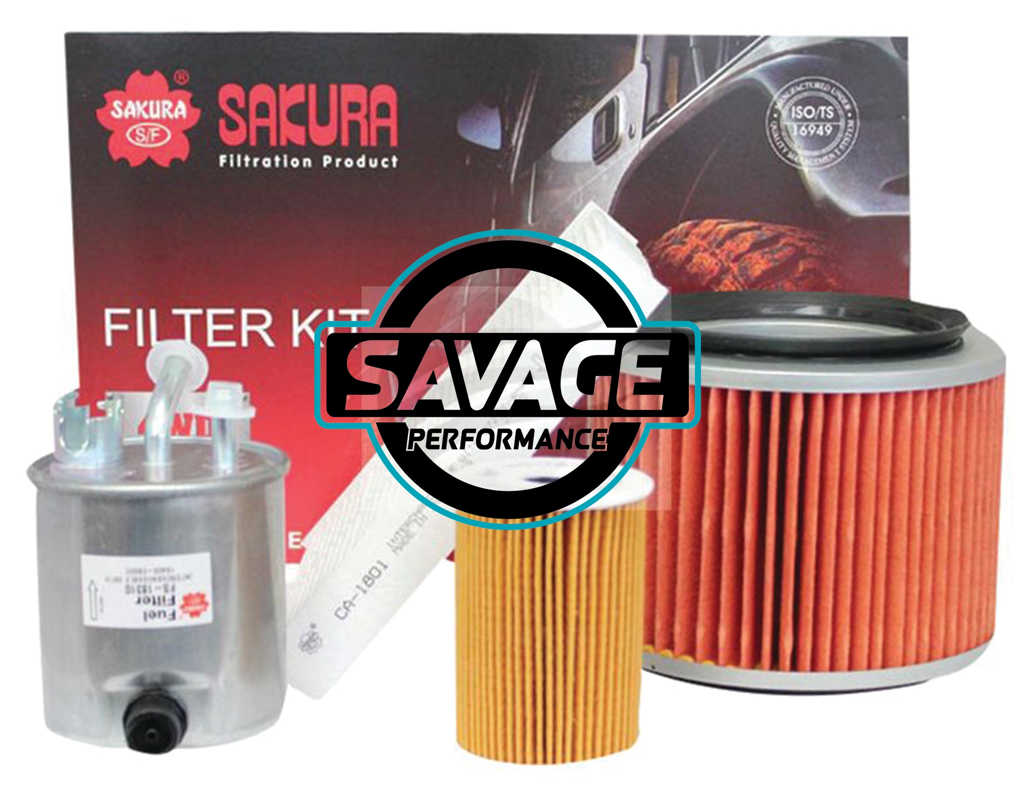 Nissan Patrol / Safari GU Y61 Filter Kit - ZD30DDTi - SAKURA