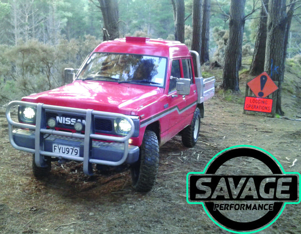 NISSAN SAFARI GQ Y60 7 Inch Round LED Headlight *Savage Performance*