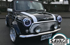 7 Inch RAINBOW HALO Round LED Headlights *Savage Performance*