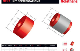 Nolathane - Ford Falcon Fairmont Fairlane Territory - Rear Essential Vehicle Kit