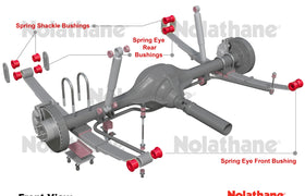 Nolathane - Nissan Navara D23 NP300 2WD 4WD - Rear Essential Vehicle Kit