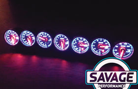 60mm Savage RPM (Tacho) Gauge 7 Colours *Savage Performance*