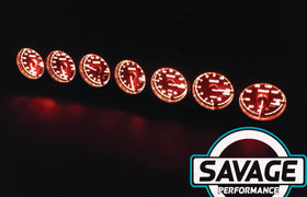 60mm Savage Oil Temperature Gauge 7 Colours
