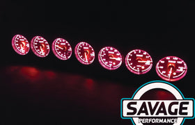 60mm Savage Oil Pressure Gauge 7 Colours *Savage Performance*