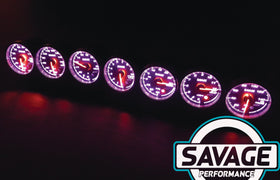 60mm Savage RPM (Tacho) Gauge 7 Colours *Savage Performance*