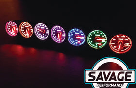 60mm Savage RPM (Tacho) Gauge 7 Colours *Savage Performance*