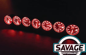 60mm Savage RPM (Tacho) Gauge 7 Colours *Savage Performance*