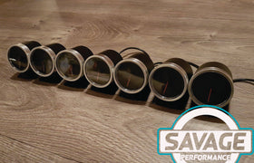 60mm Savage Oil Temperature Gauge 7 Colours