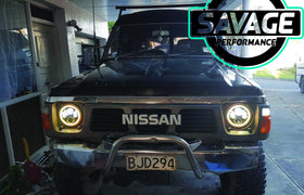 7 Inch RAINBOW HALO Round LED Headlights *Savage Performance*