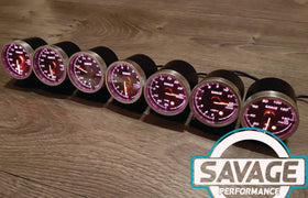 60mm Savage Water Temperature Gauge 7 Colours