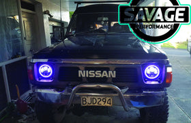 7 Inch RAINBOW HALO Round LED Headlights *Savage Performance*
