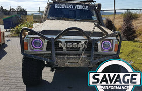 7 Inch RAINBOW HALO Round LED Headlights *Savage Performance*
