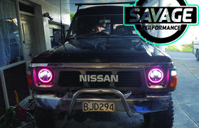 7 Inch RAINBOW HALO Round LED Headlights *Savage Performance*