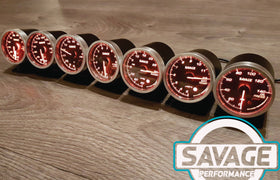 60mm Savage Oil Temperature Gauge 7 Colours