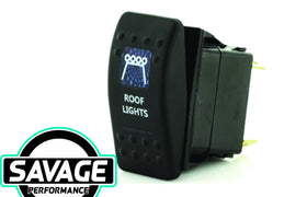Jaylec Rocker Switch ROOF LIGHTS 12/24v (Blue)