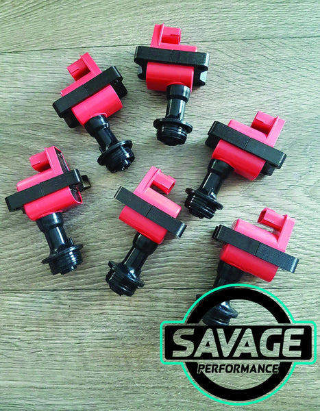 6x RB Series 1 Coilpacks R32 R33 Skyline RB20DET RB25DET RB26DETT 22433-60U02 *Savage Performance*