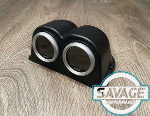 52mm Twin Pod Dashboard Gauge Holder *Savage Performance*