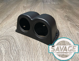 52mm Twin Pod Dashboard Gauge Holder *Savage Performance*