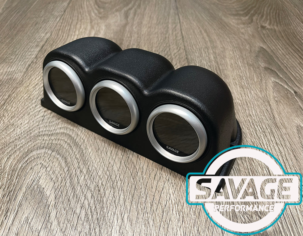 52mm Triple Pod Dashboard Gauge Holder *Savage Performance*