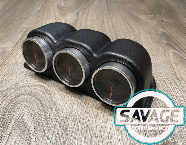 52mm Triple Pod Dashboard Gauge Holder *Savage Performance*