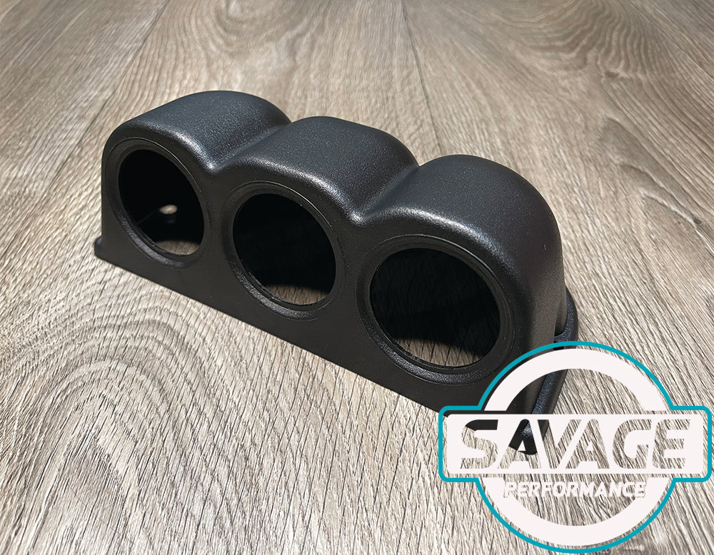 52mm Triple Pod Dashboard Gauge Holder *Savage Performance*