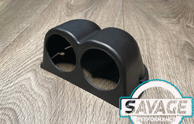 60mm Twin Pod Dashboard Gauge Holder *Savage Performance*