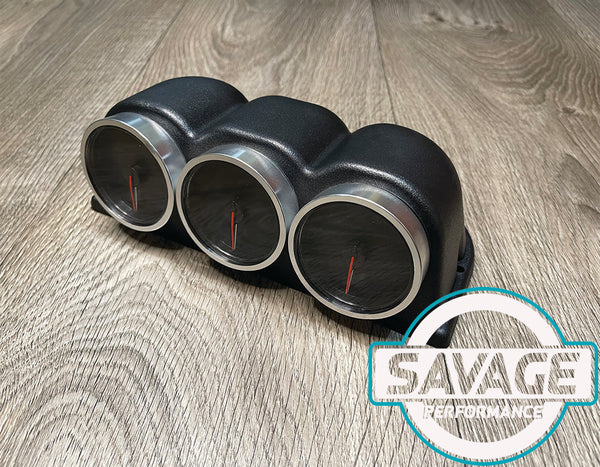 60mm Triple Pod Dashboard Gauge Holder *Savage Performance*