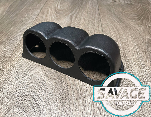 60mm Triple Pod Dashboard Gauge Holder *Savage Performance*