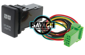 Jaylec - LED Work Lights Switch - BLUE - Hilux GUN Series (2015 on)