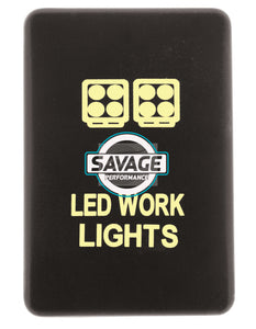 Jaylec - LED Work Lights Switch - AMBER - fits Hilux GUN Series (2015 on)